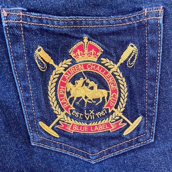 RALPH LAUREN Equestrian Embroidered Crest Blue Label Thompson 650 Sz 26 & 31 NEW - Picture 5 of 13